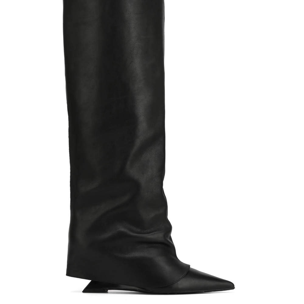 Naked Wolfe Black Over the Knee Boots